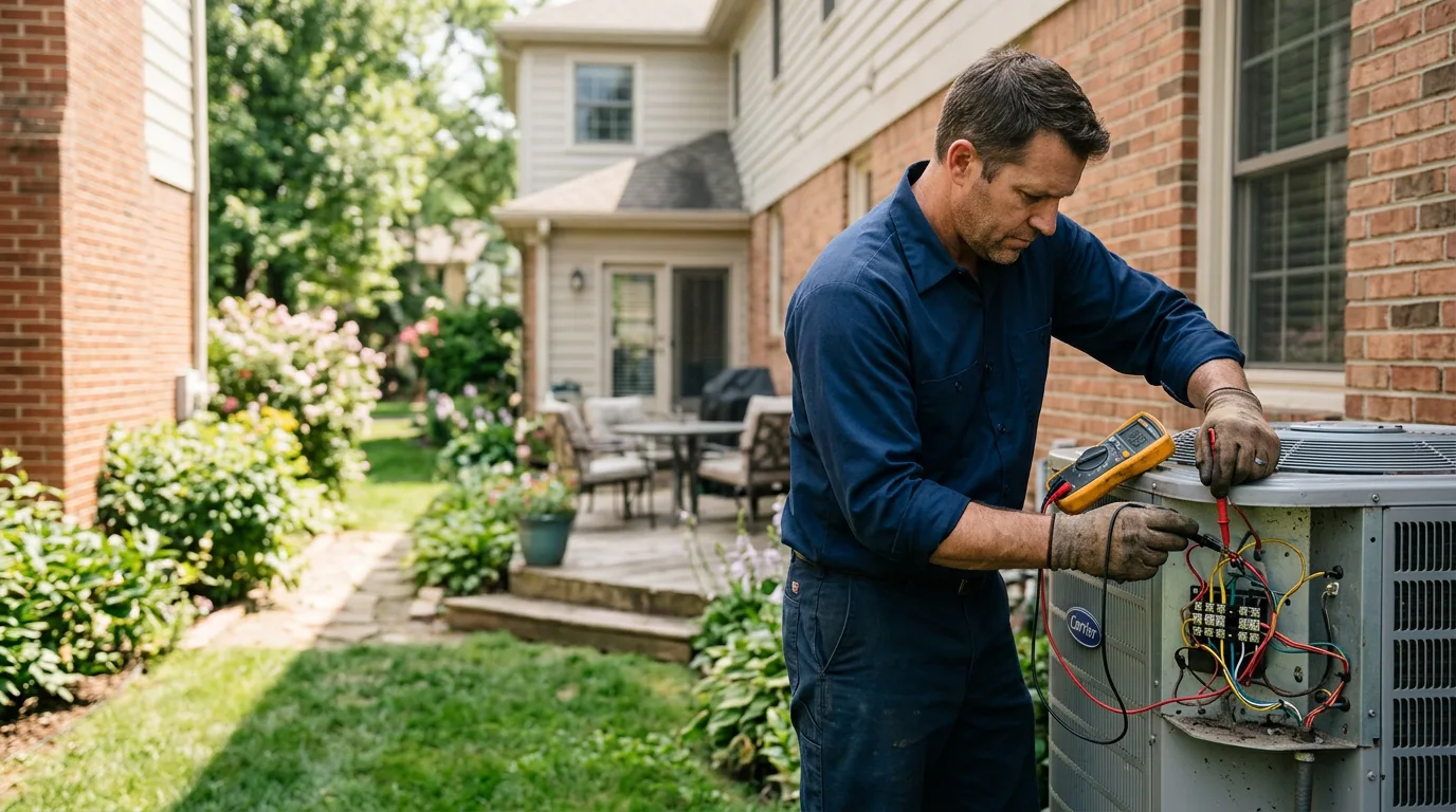 HVAC technician working near Plainview, TX